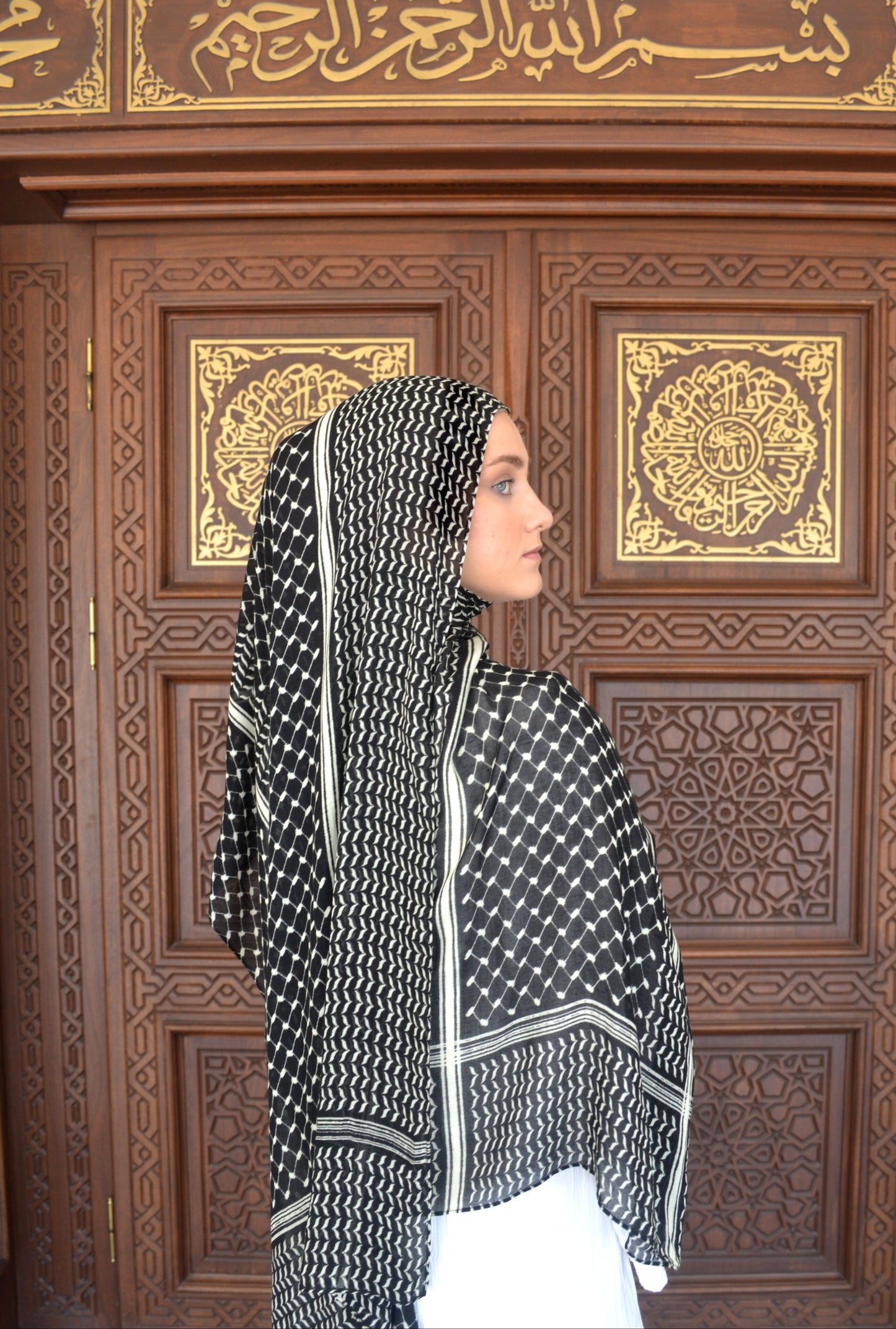 Black Keffiyeh Modal Print