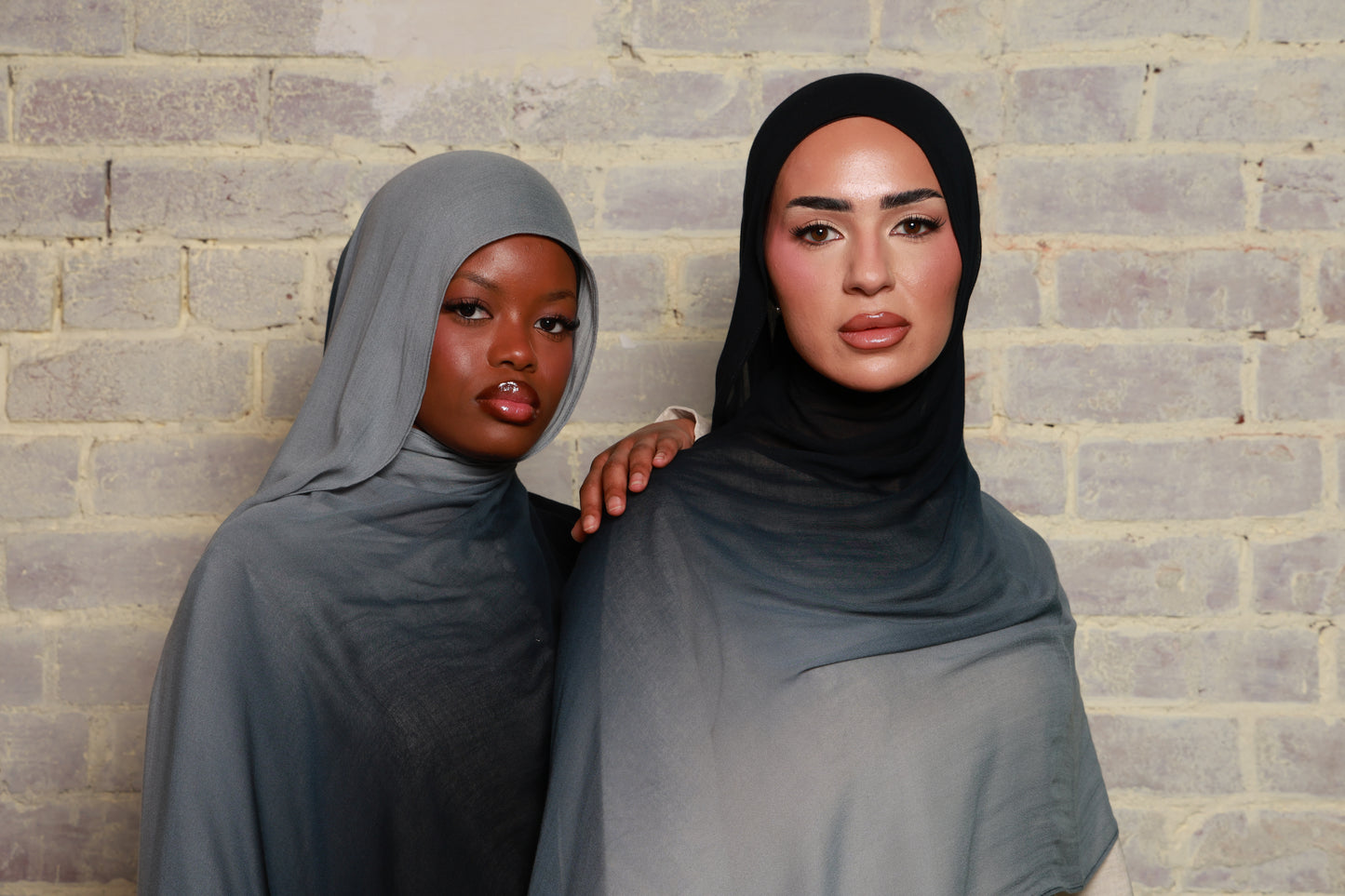 Charcoal Marsh Ombre - Modal Hijab