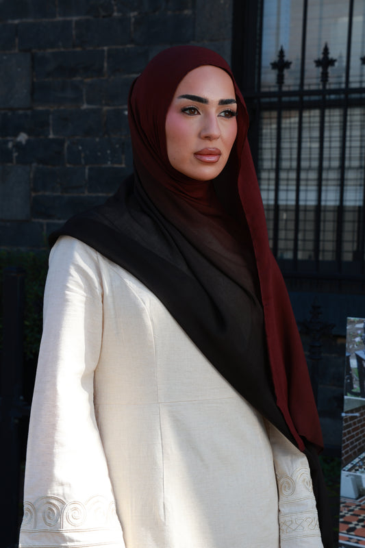 Cherry Ganache Ombre - Modal Hijab