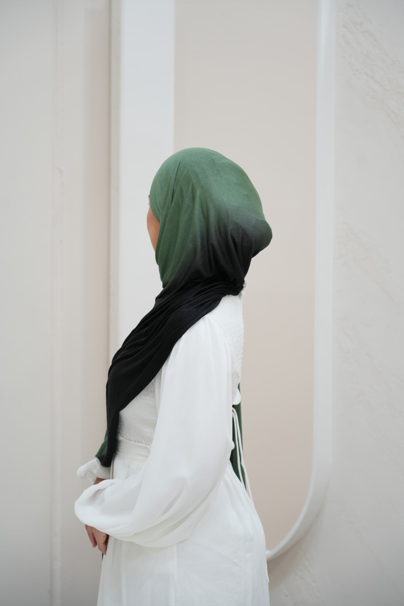 Acacia Sage Ombre Jersey Hijab