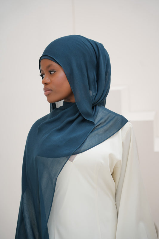 Persian Gulf - Teal Blue Modal Hijab