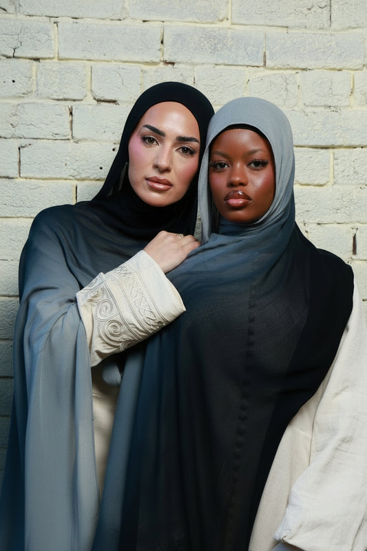 Charcoal Marsh Ombre - Modal Hijab
