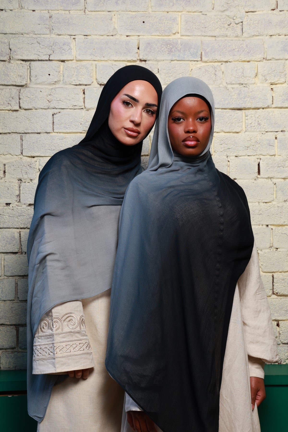 Charcoal Marsh Ombre - Modal Hijab