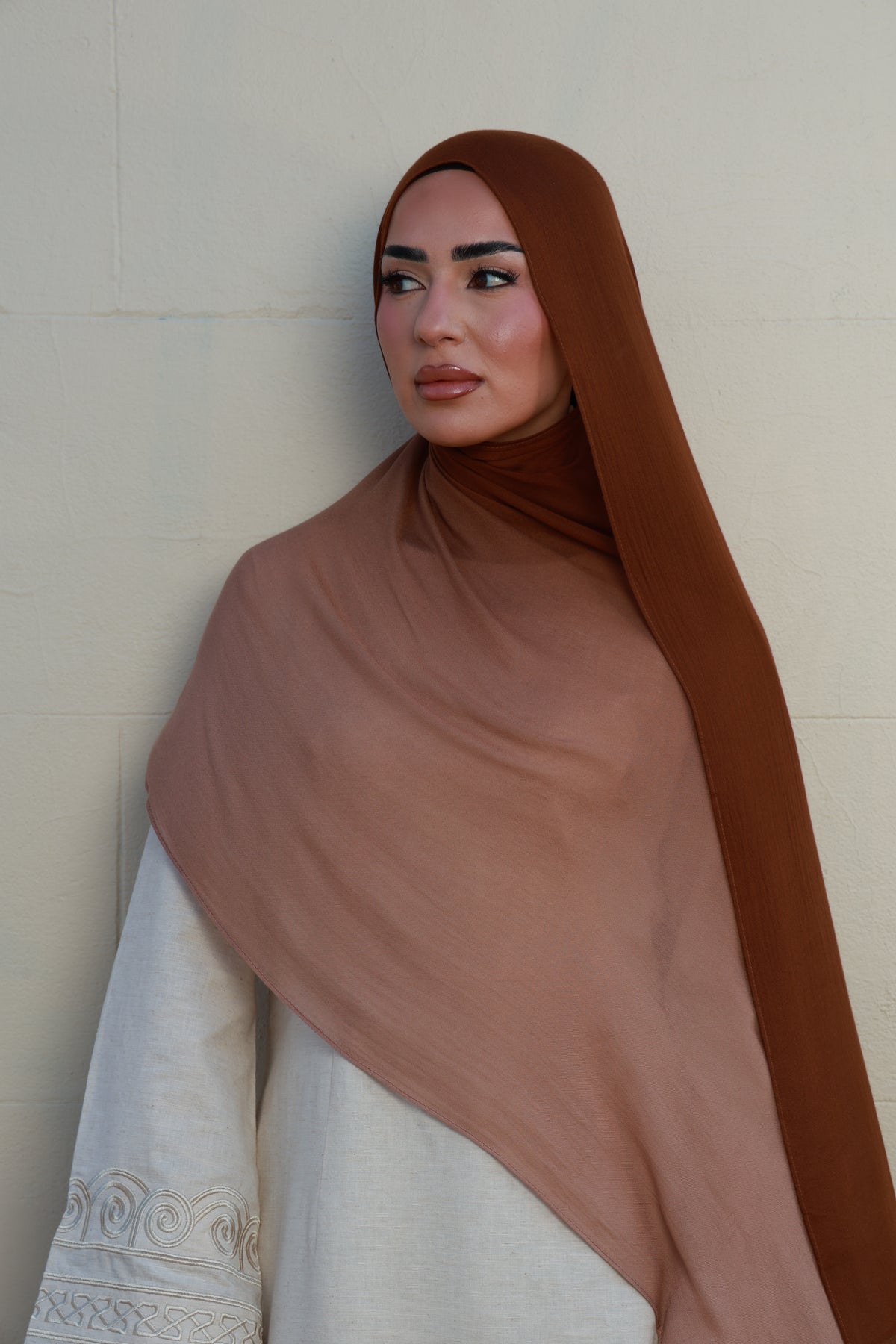 Biscoff Fudge Ombre - Modal Hijab