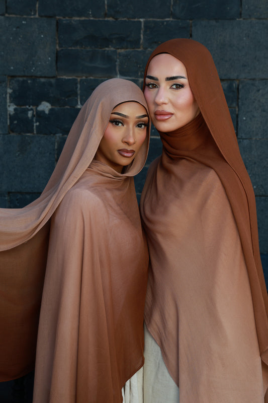 Biscoff Fudge Ombre - Modal Hijab