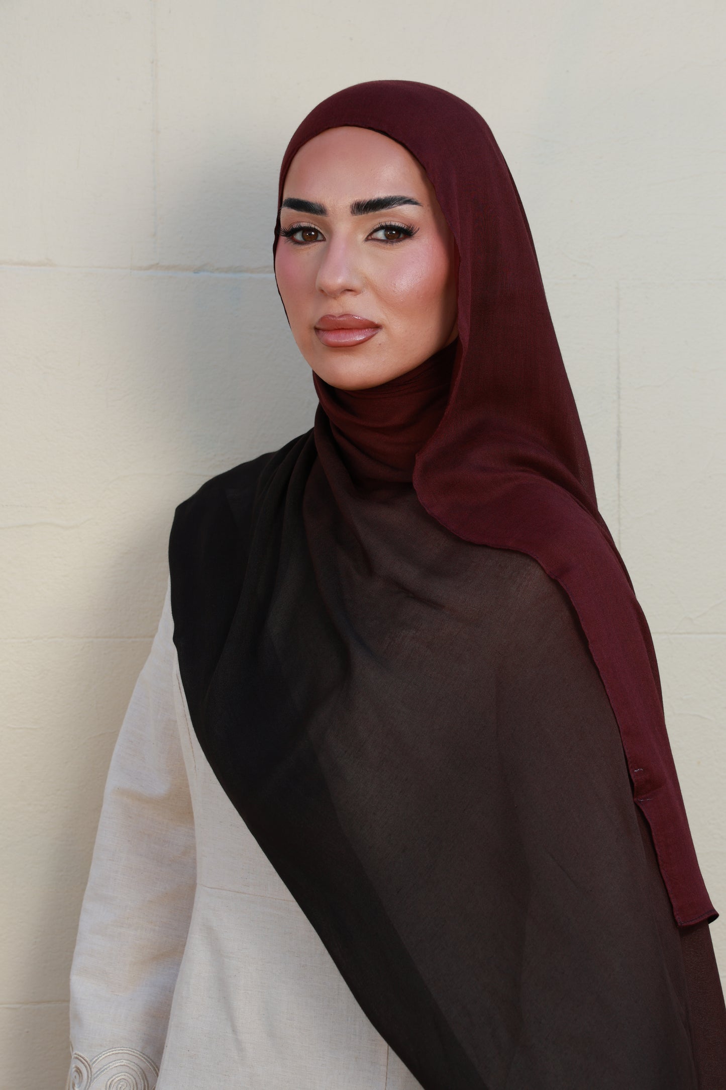 Cherry Ganache Ombre - Modal Hijab