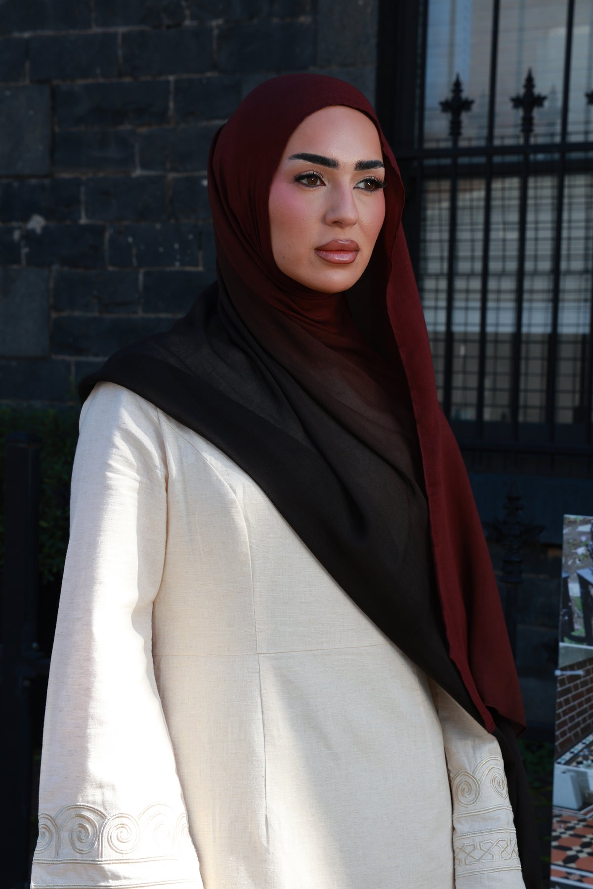 Cherry Ganache Ombre - Modal Hijab