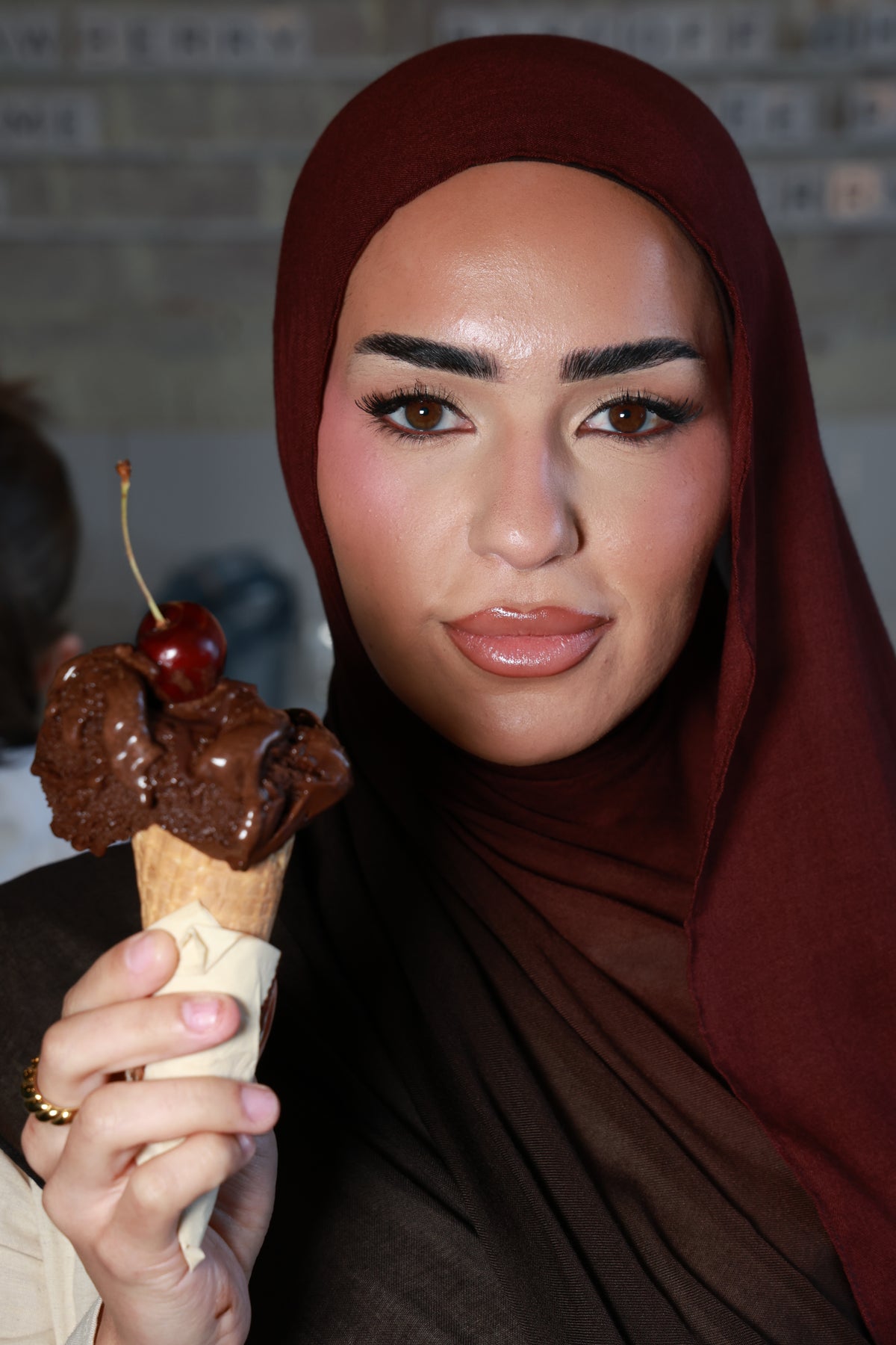 Cherry Ganache Ombre - Modal Hijab