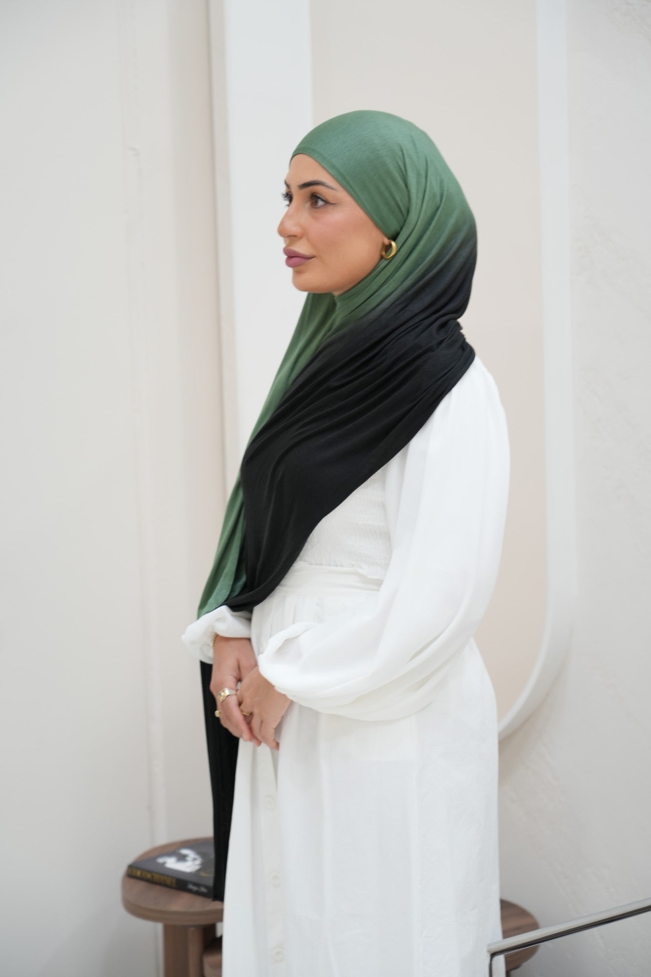 Acacia Sage Ombre Jersey Hijab