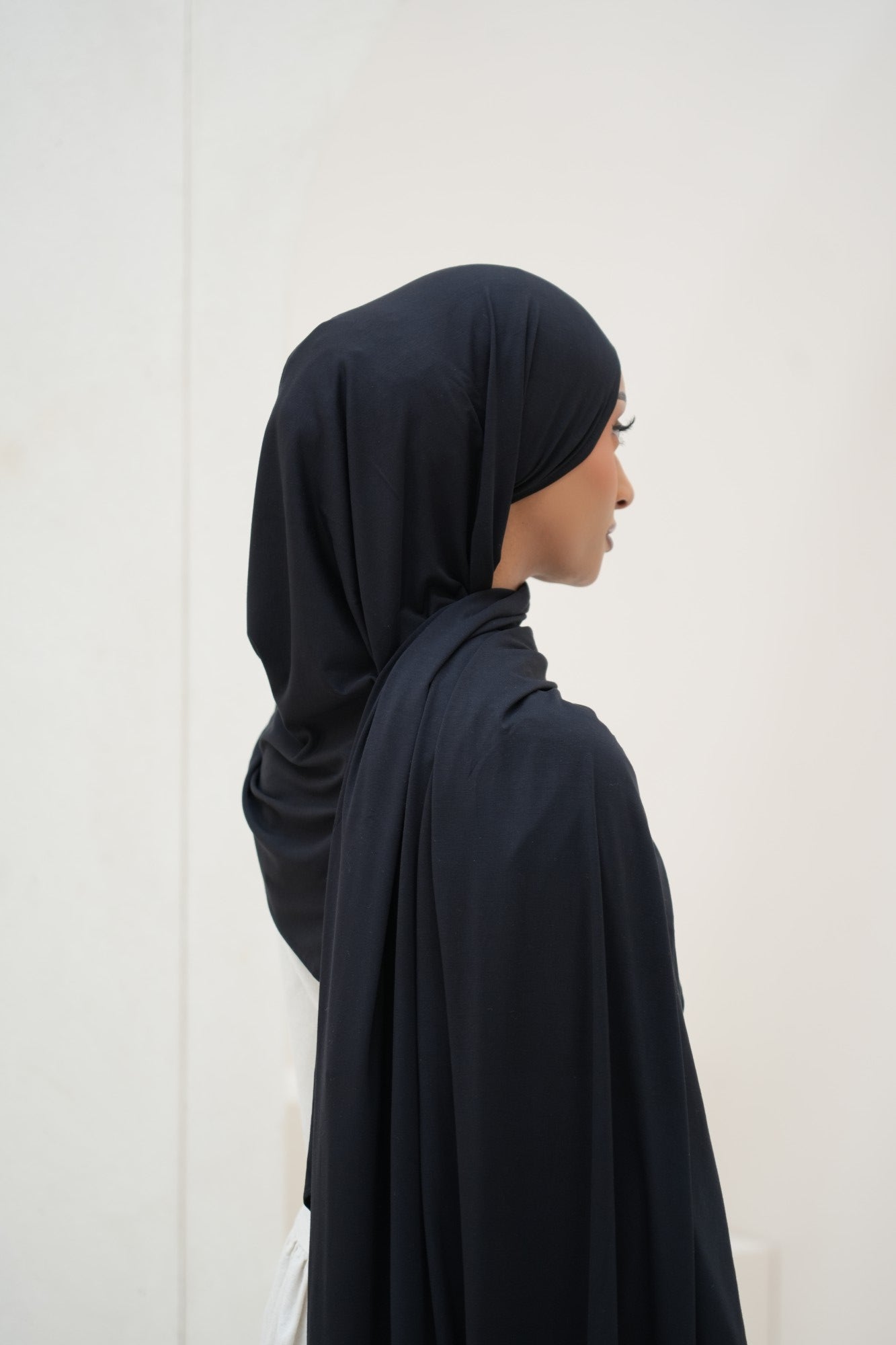 Onyx Bamboo Jersey Hijab