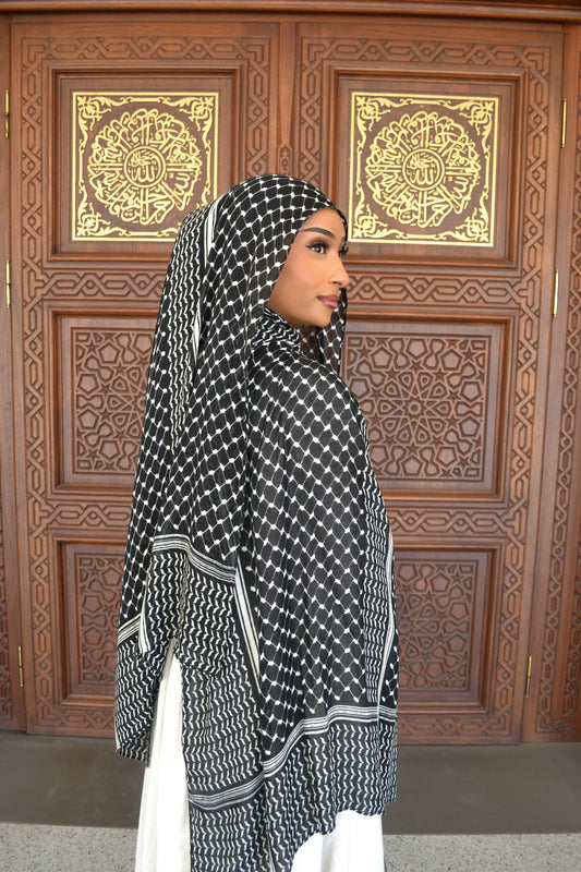 Black Keffiyeh Modal Print