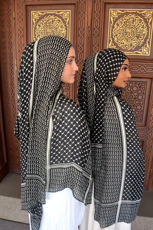 Black Keffiyeh Modal Print