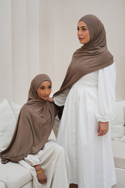 Mocha Bamboo Jersey Hijab