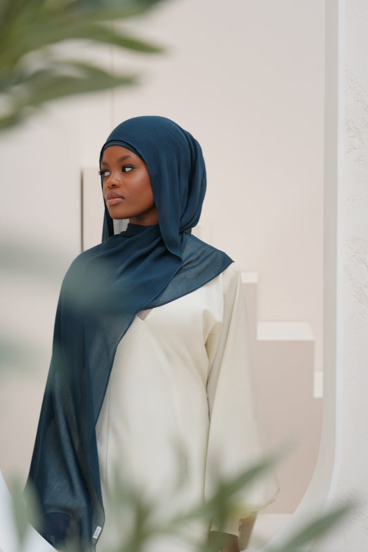 Persian Gulf - Teal Blue Modal Hijab